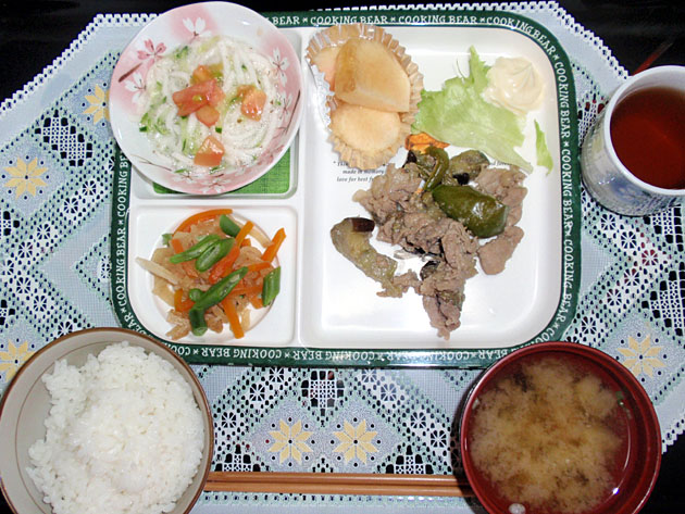 ナスと豚肉の味噌炒めの画像
